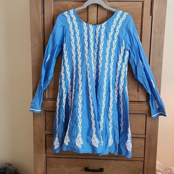 🎉Soft Surroundings Embroidered Dress - size M - Picture 7 of 8